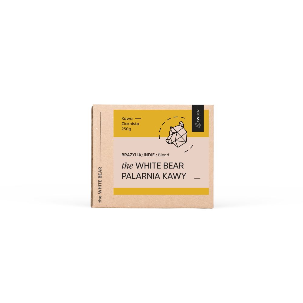 Brazylia / Indie 250g kawa ziarnista świeżo palona