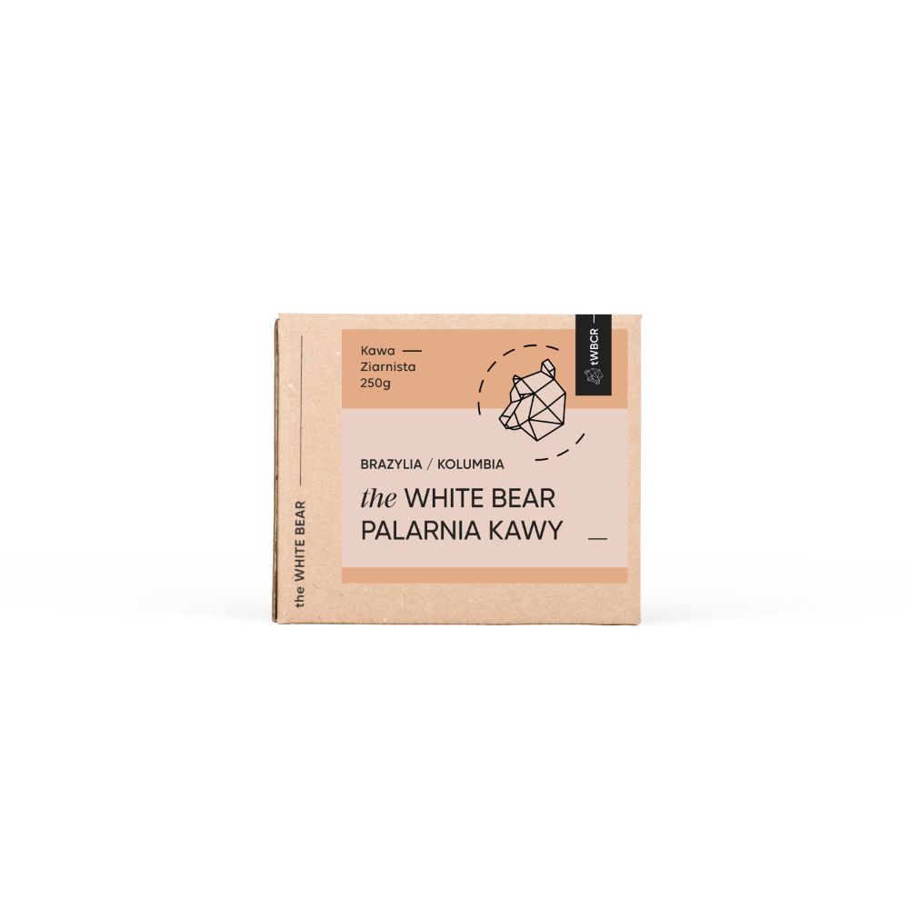 Brazylia / Kolumbia 250g kawa ziarnista świeżo palona