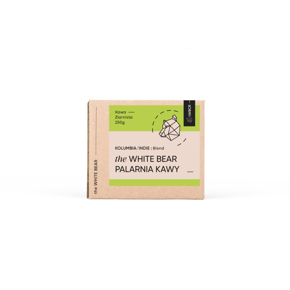 Kolumbia / Indie 250g kawa ziarnista świeżo palona