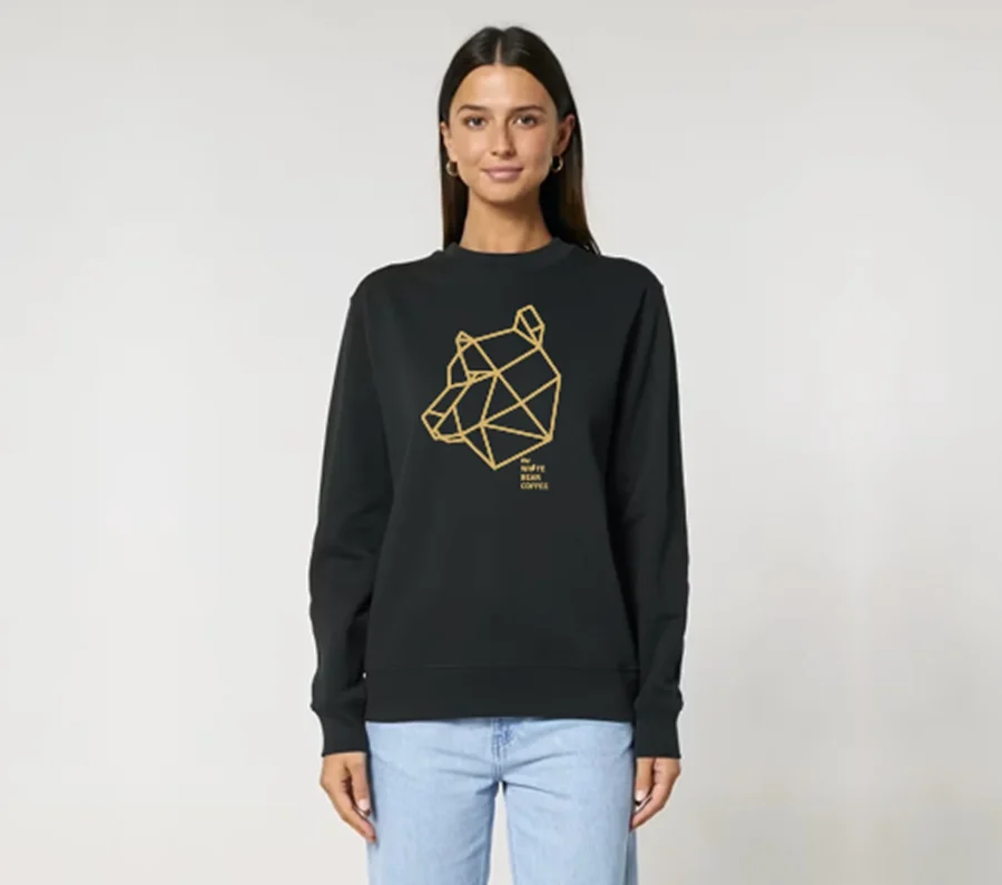 BLUZA THE WHITE BEAR COFFEE – BLACK